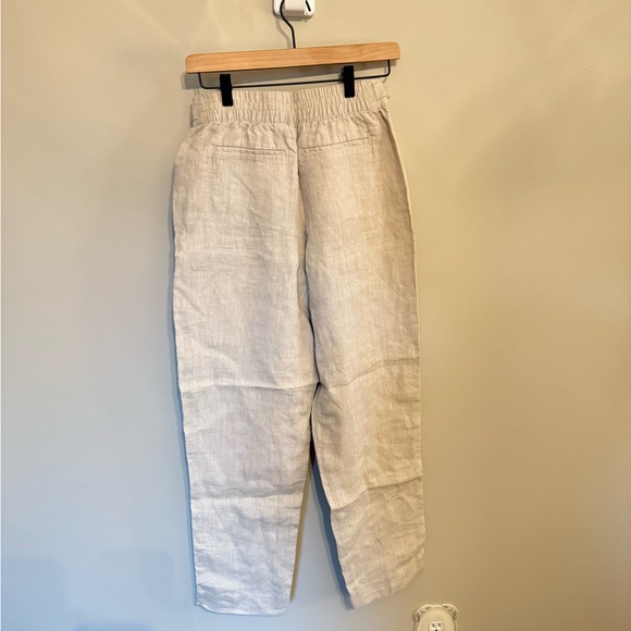 Athleta • NWT Voyager Linen Pant Sz 2 Beige High Rise Pockets Casual Coastal - Picture 9 of 13